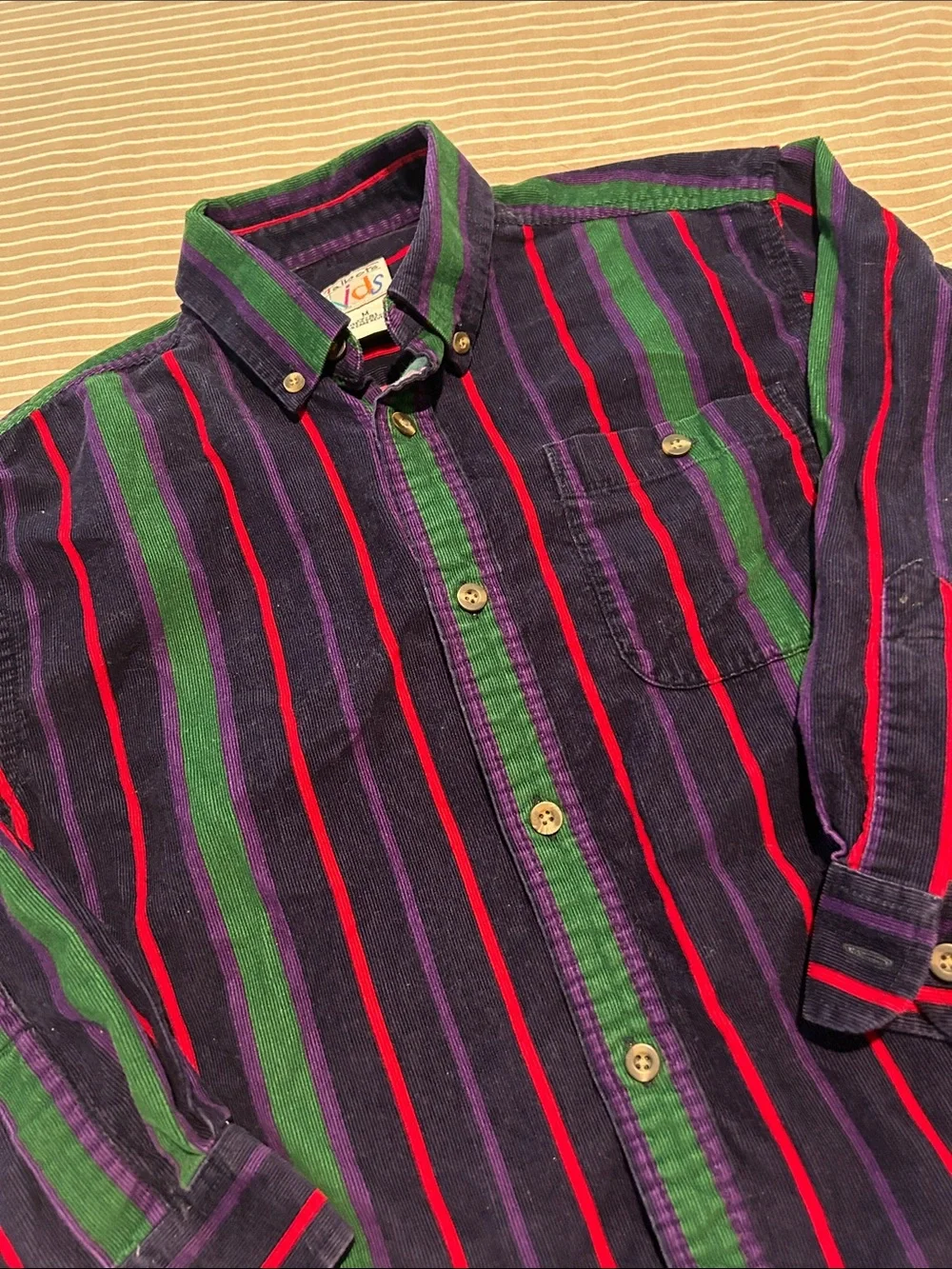 Vintage Kids Corduroy Button-down